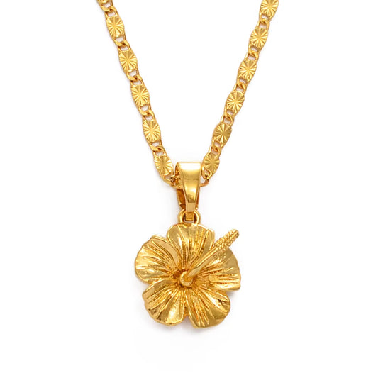 Hawaiian Hibiscus Flower Pendant Necklace – A Symbol of Love, Culture, and Beauty