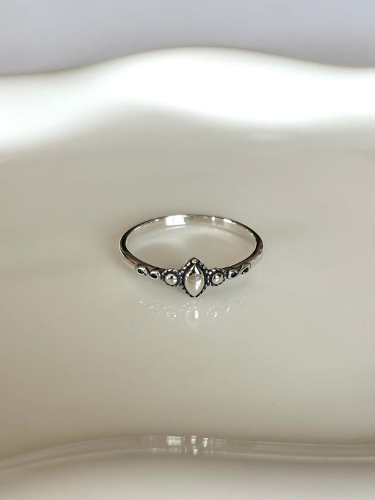 Whisper of Bali: Dainty 925 Silver Ring for Timeless Elegance