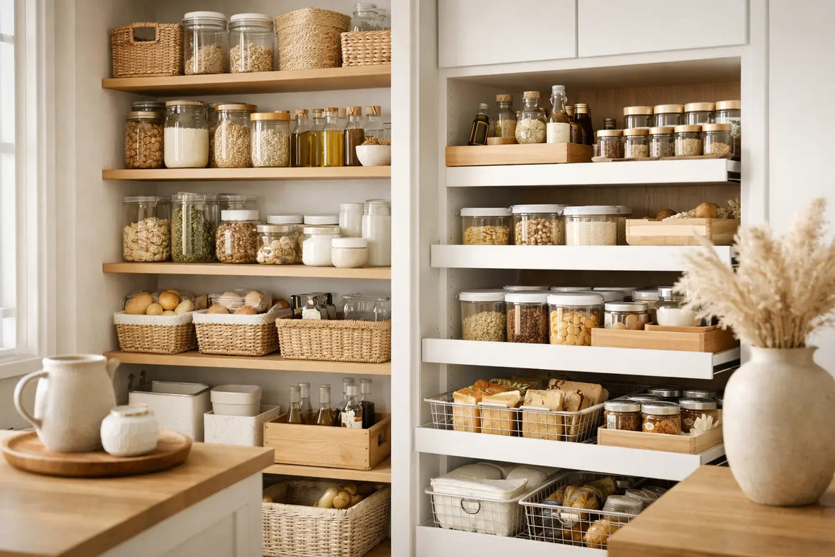 12 Pantry Organization Examples for Calm Kitchens