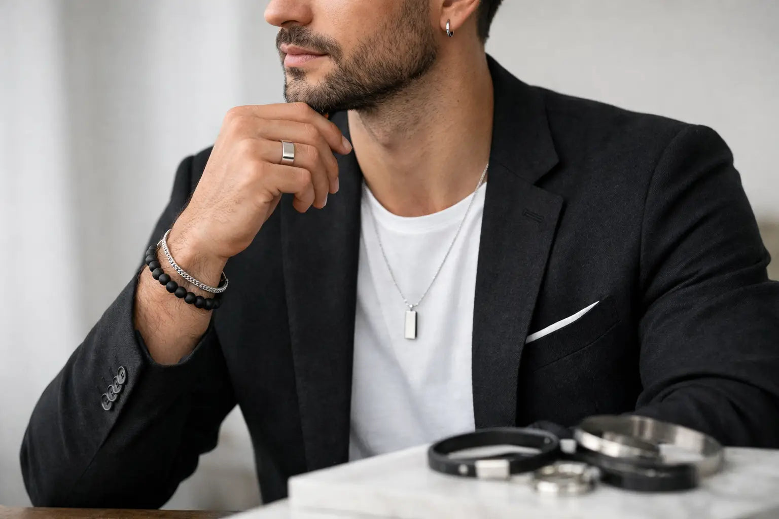 How to Wear Minimalist Men's Jewelry
