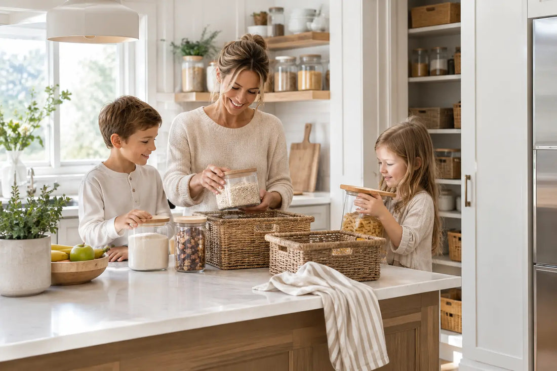 12 Organized Family Kitchen Examples That Work