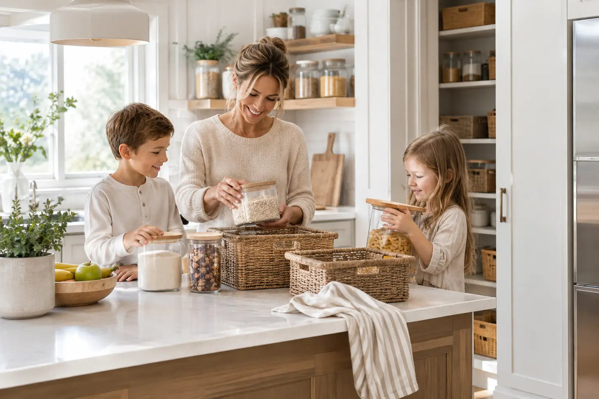 12 Organized Family Kitchen Examples That Work