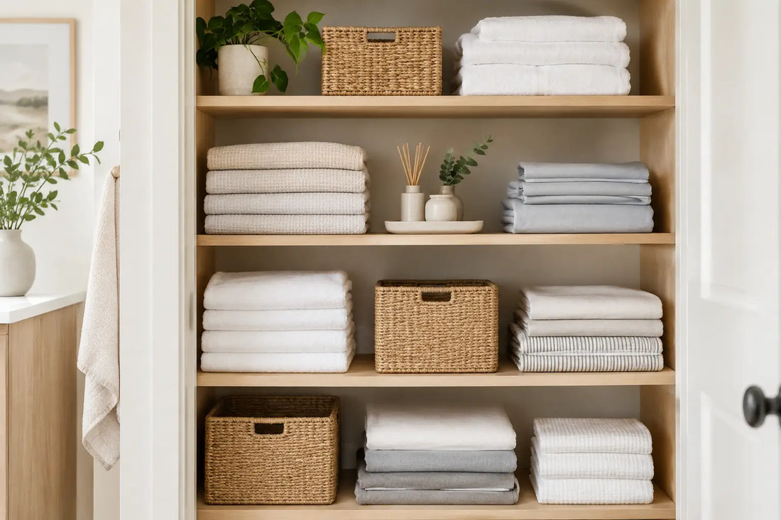 A Calm Guide to Linen Closet Organization