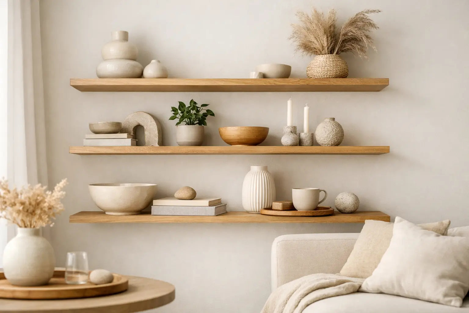 How to Arrange Open Shelving With Intention