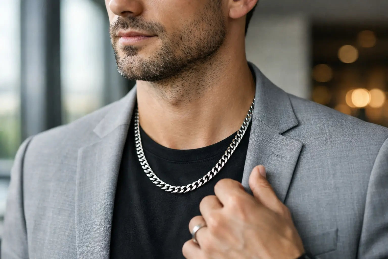 Men's Chain Necklace Style That Always Works