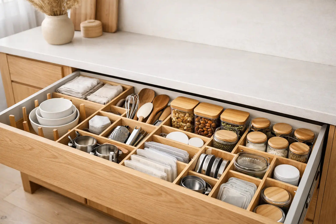 How to Organize Deep Drawers Without Wasted Space