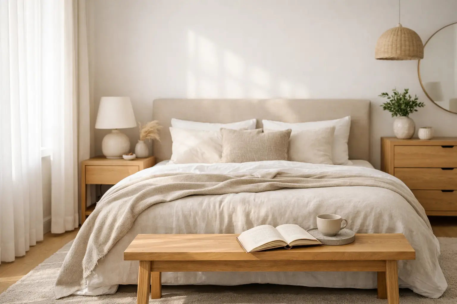 A Calming Bedroom Layout That Feels Considered