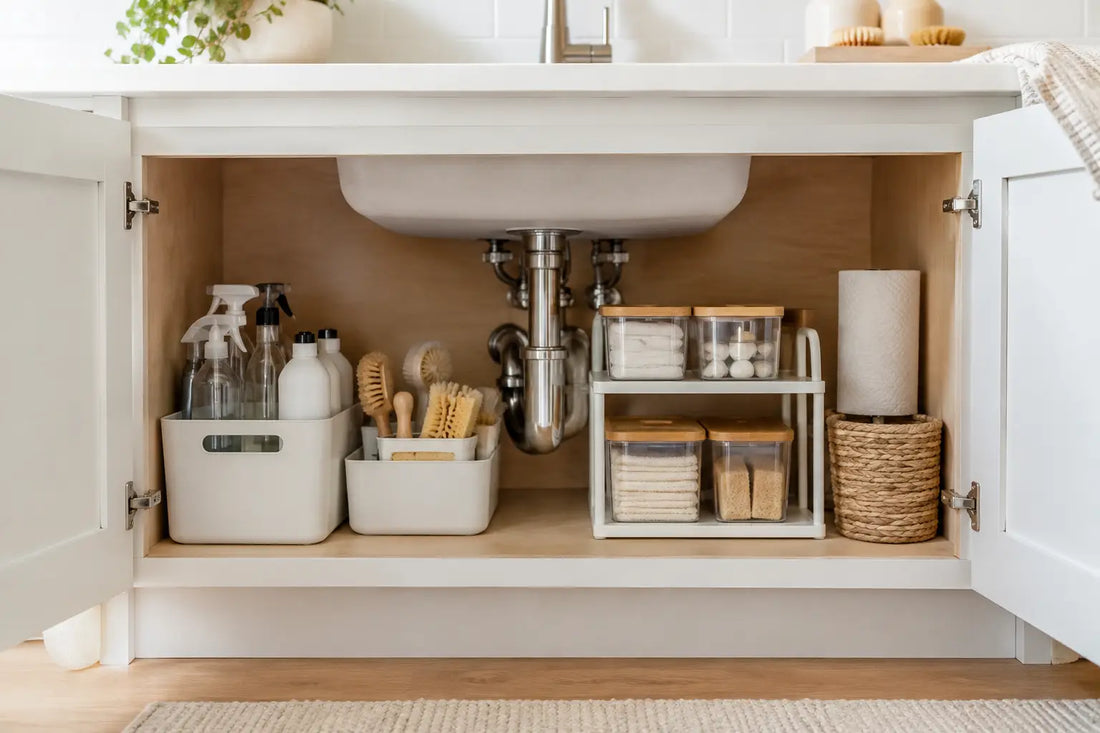 8 Under Sink Organization Steps for a Calm Cabinet
