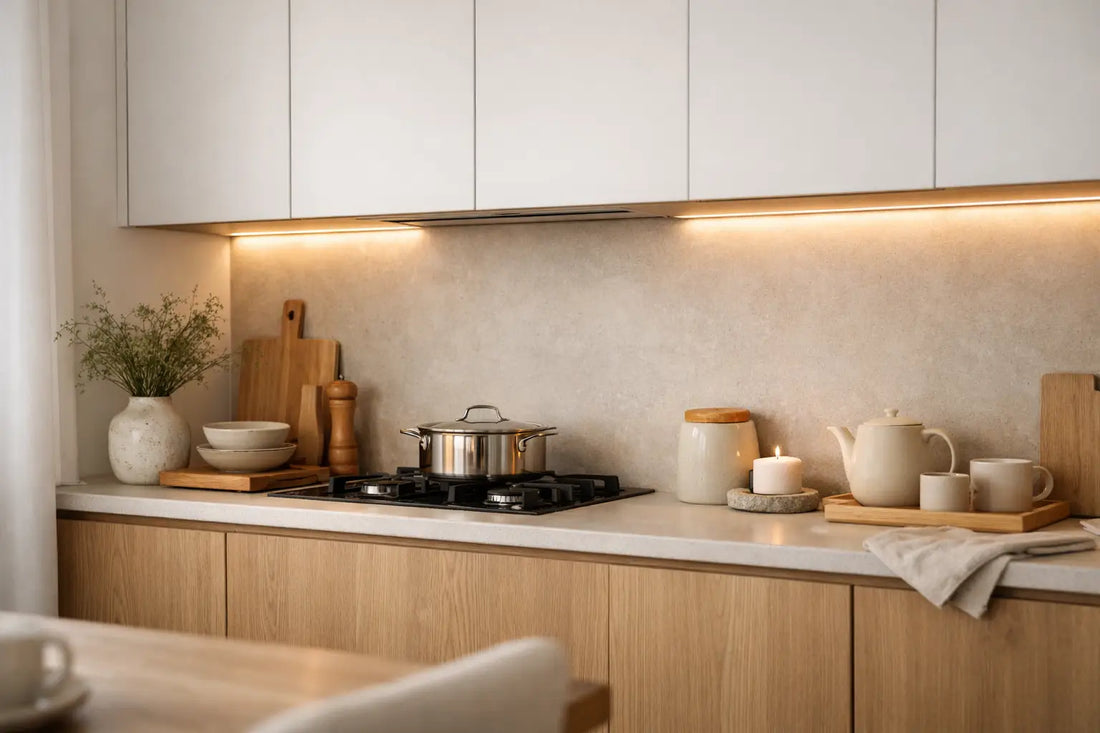 Cabinet Lighting Benefits for a Calmer Kitchen