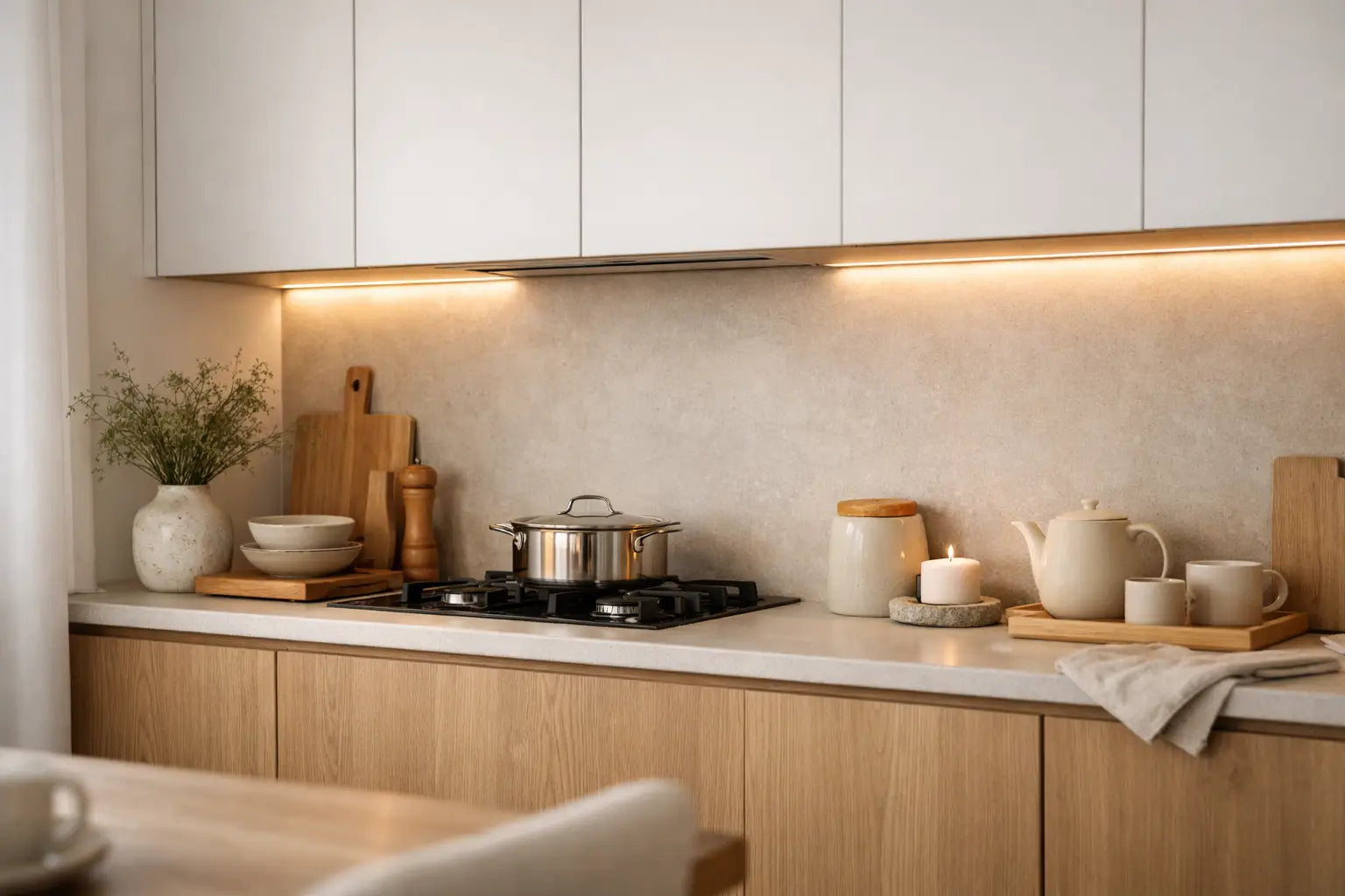 Cabinet Lighting Benefits for a Calmer Kitchen