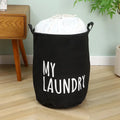 Cotton and Linen Laundry Basket Household Foldable Laundry Basket Waterproof Clothes and Toys Storage Bucket Laundry Supplies