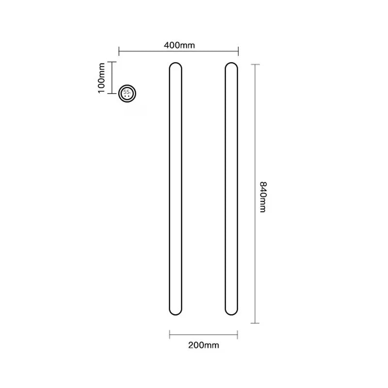 Gray Bathroom Towel Warmer Hidden Wires Electric Heated Towel Rail Temperature Time Control Bath Electric Towel Rack