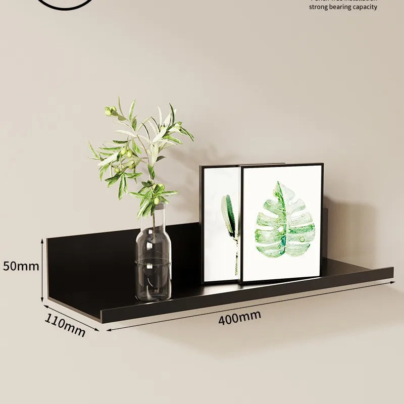 Metal Wall Shelf Bookshelf Wall Shelf Bathroom Shelf Drilling Book Shelf Wall Shelve for Entrance Living Room Bedroom Kitchen