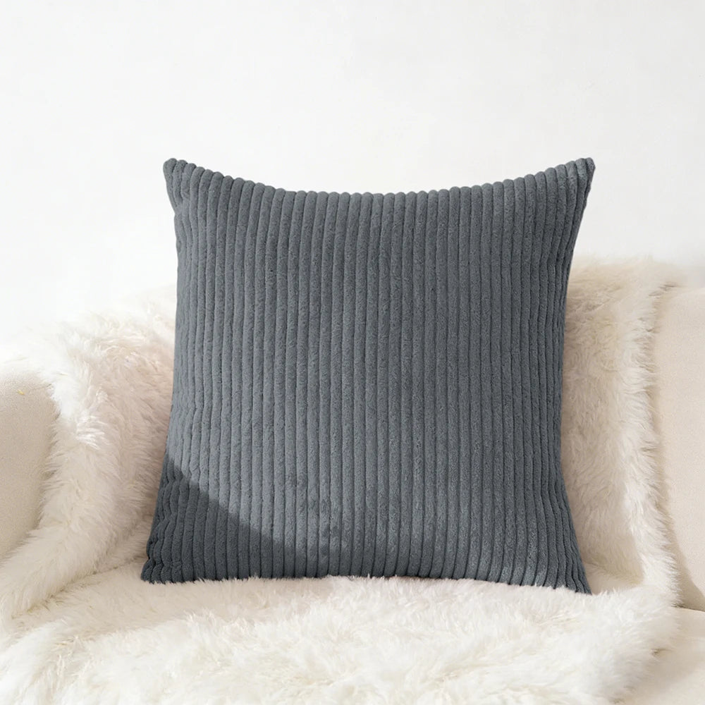 Corduroy Pillow Cover 40X40 45X45 50X50 30X50 CM Soft Plush Flannel Cushion Cover Fluffy Couch Pillow Case for Sofa Living Room