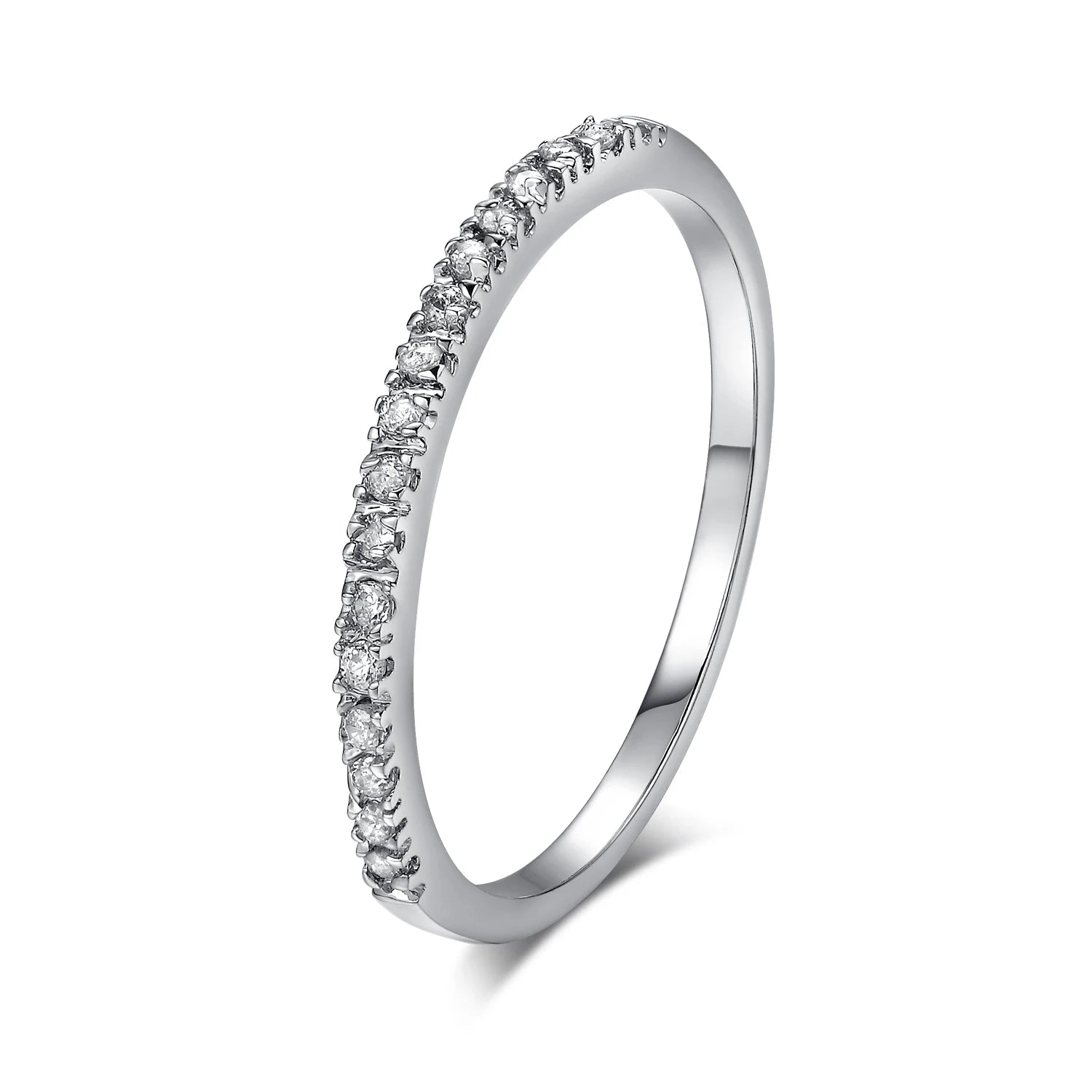 Delicate Micro Pave Zircon Rings for Women Trendy Chic Crystal Daily Dating Women'S Stackable Tiny Ring Fashion Jewelry R133