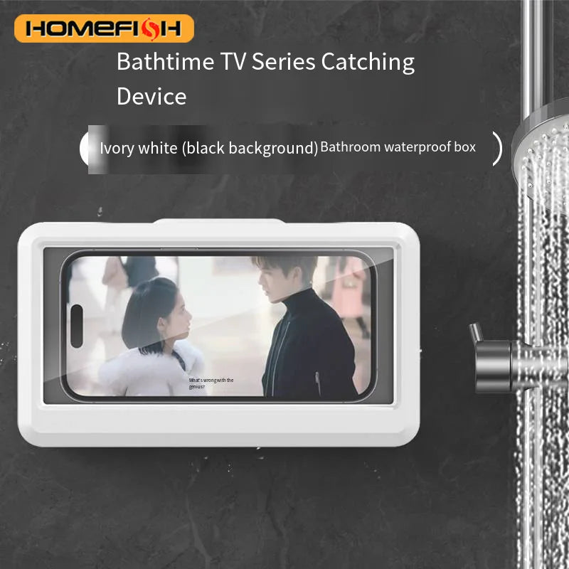 Fixed Universal Waterproof and Anti-Fog Mobile Phone Case for Bathroom Shower Phone Holder Waterproof Can Touched Shower Phone