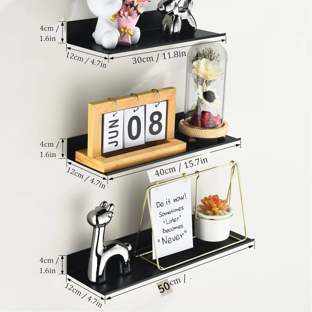 Metal Wall Shelf Bookshelf Wall Shelf Bathroom Shelf Drilling Book Shelf Wall Shelve for Entrance Living Room Bedroom Kitchen