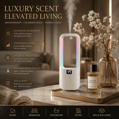 AromaGlow™ Smart Aroma Diffuser & Humidifier