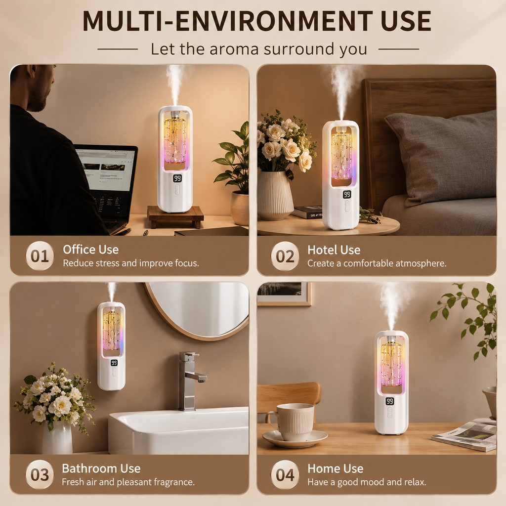AromaGlow™ Smart Aroma Diffuser & Humidifier