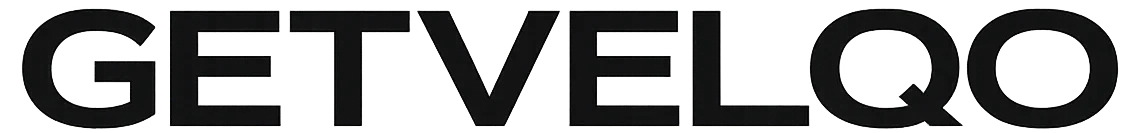 GetVelqo logo in bold black typography on white background