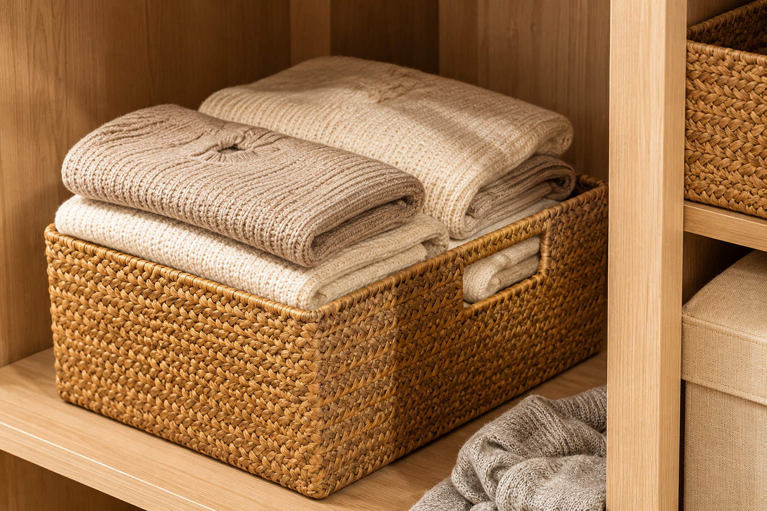 Nordic Woven Seagrass Basket