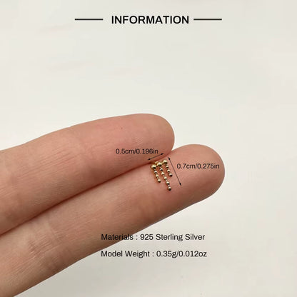 Elevate Your Style with Luxe Line Mini Zircon Stud Earrings