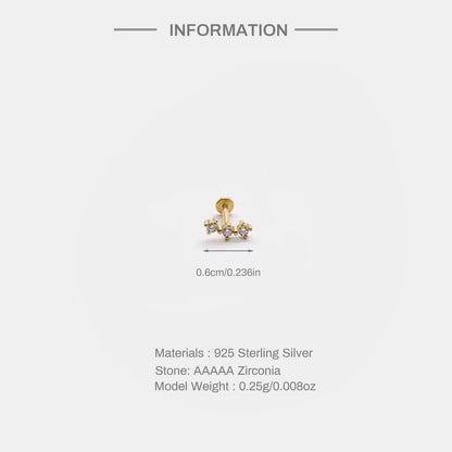 Elevate Your Style with Luxe Line Mini Zircon Stud Earrings