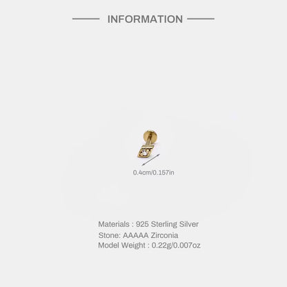 Elevate Your Style with Luxe Line Mini Zircon Stud Earrings