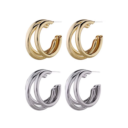 Elevate Your Style with the 4-Piece Irregular Gold Claw Stud Earring Set