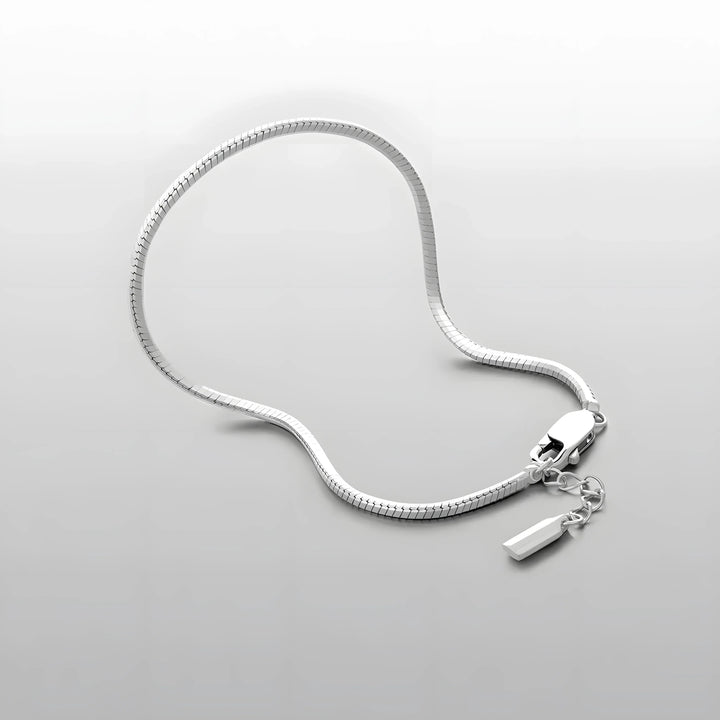 Emanco snake bracelet, silver-tone metal, sleek minimal design, modern jewelry style
