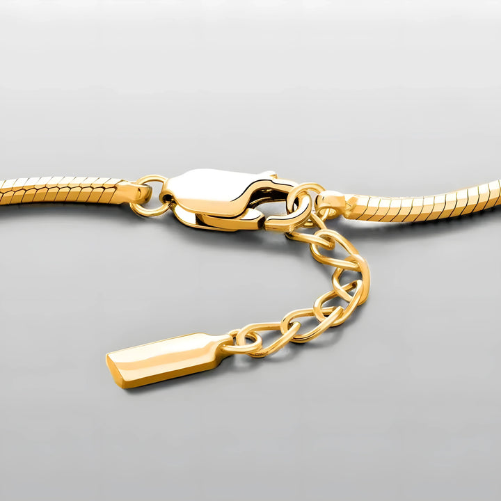 Emanco snake bracelet gold-plated minimalist design with adjustable chain and clasp
