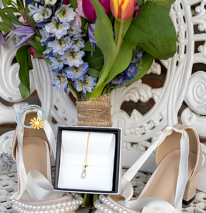 Eternal Pearl & Diamond Necklace