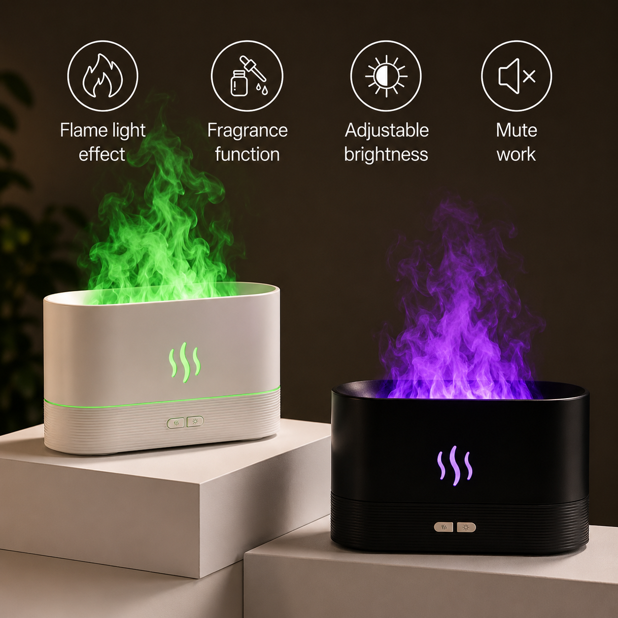 FlameAura™ Ultrasonic Aroma Diffuser