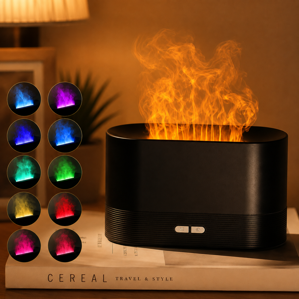 FlameAura™ Ultrasonic Aroma Diffuser