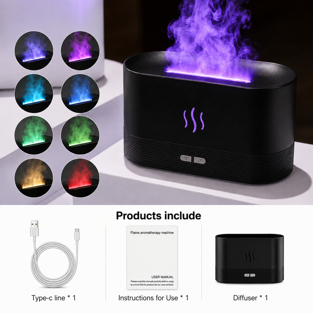 FlameAura™ Ultrasonic Aroma Diffuser