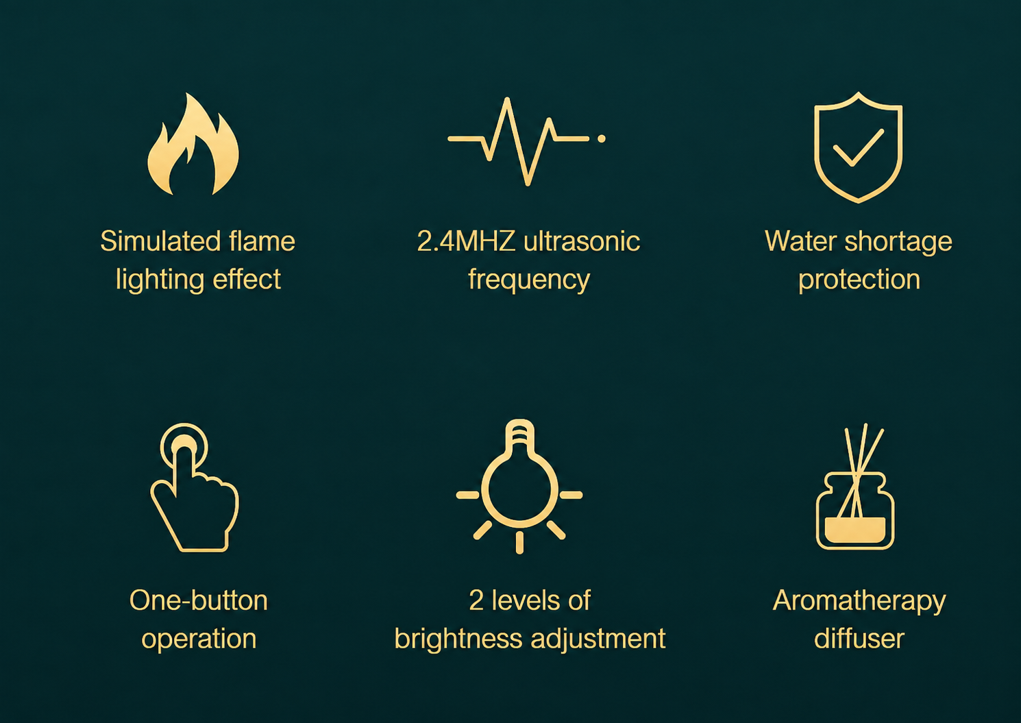 FlameAura™ Ultrasonic Aroma Diffuser