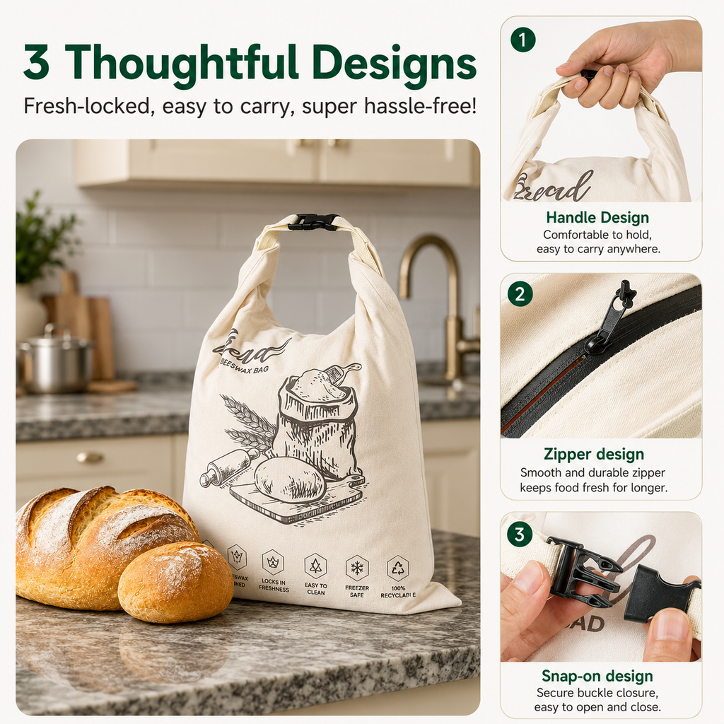 FreshFold™ Reusable Bread Storage Bag
