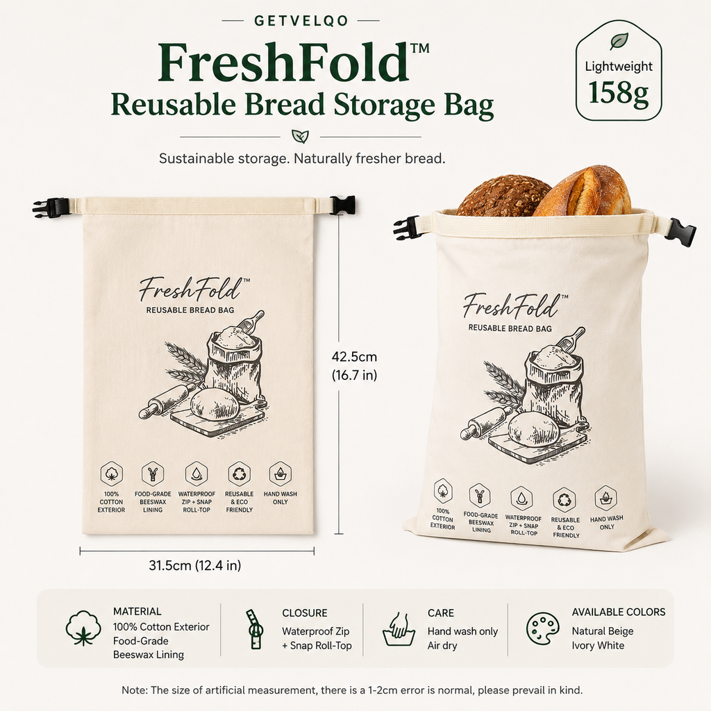 FreshFold™ Reusable Bread Storage Bag