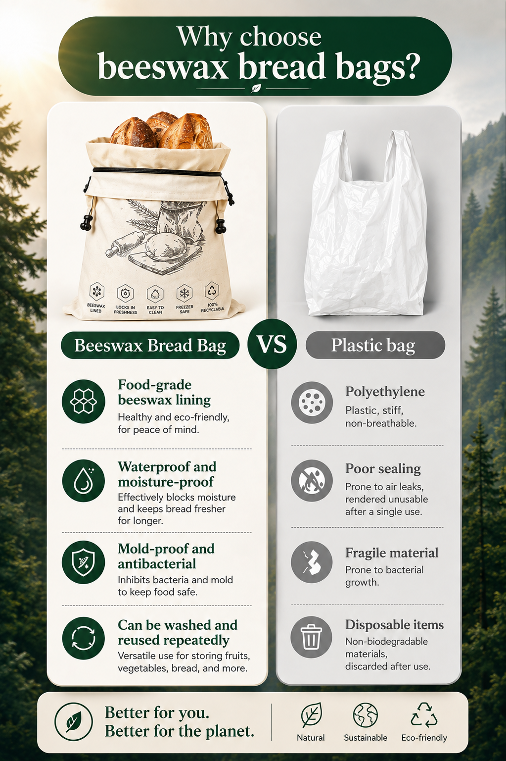 FreshFold™ Reusable Bread Storage Bag