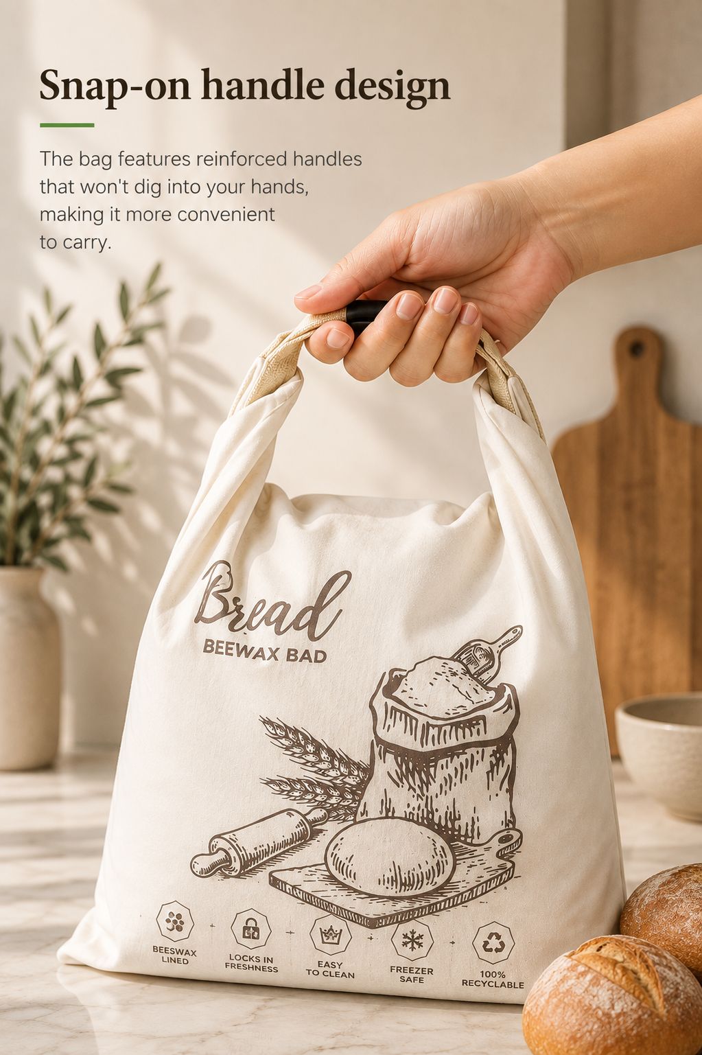 FreshFold™ Reusable Bread Storage Bag