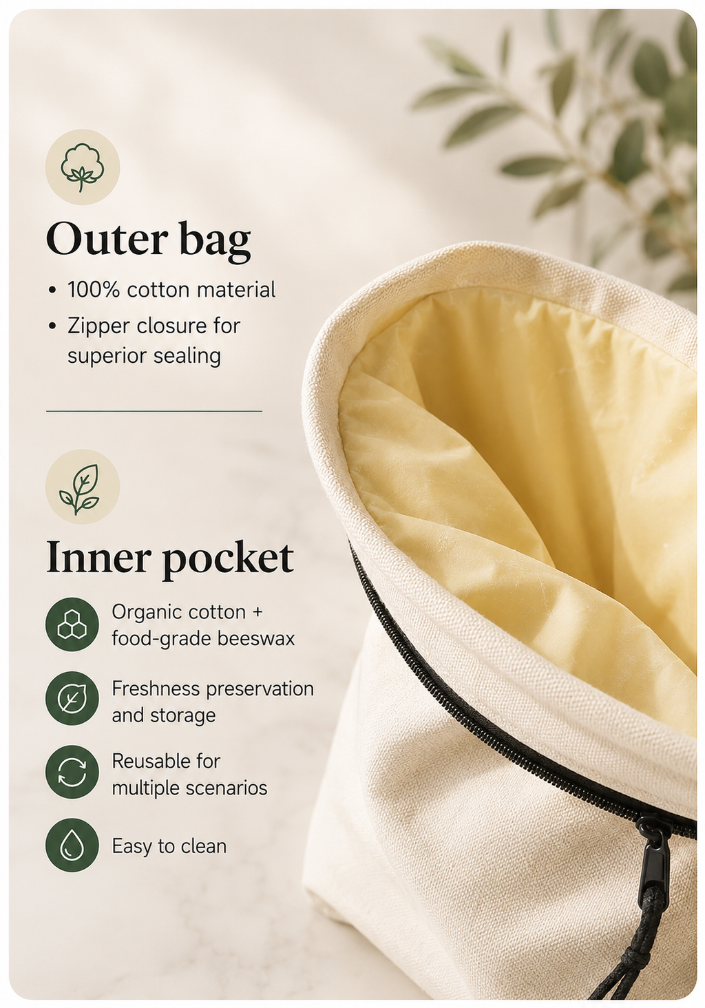 FreshFold™ Reusable Bread Storage Bag