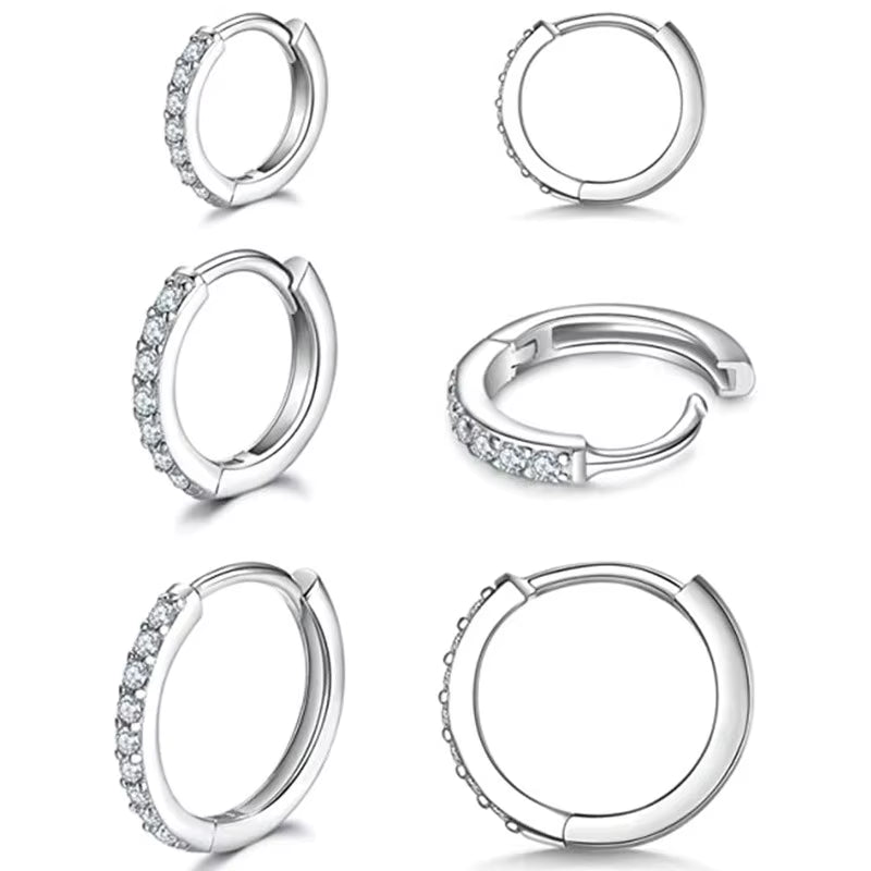 Lumière Mini Crystal Hoop Earrings