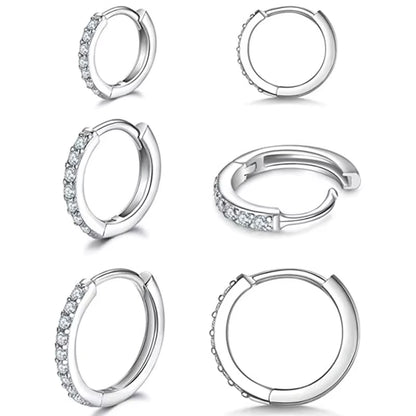 Lumière Mini Crystal Hoop Earrings