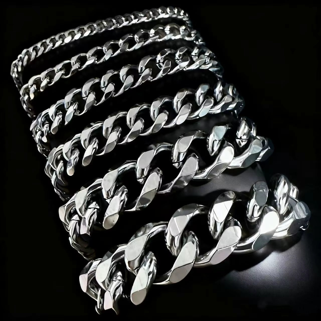Men's Premium Thick Stainless Steel Cuban Chain Bracelet