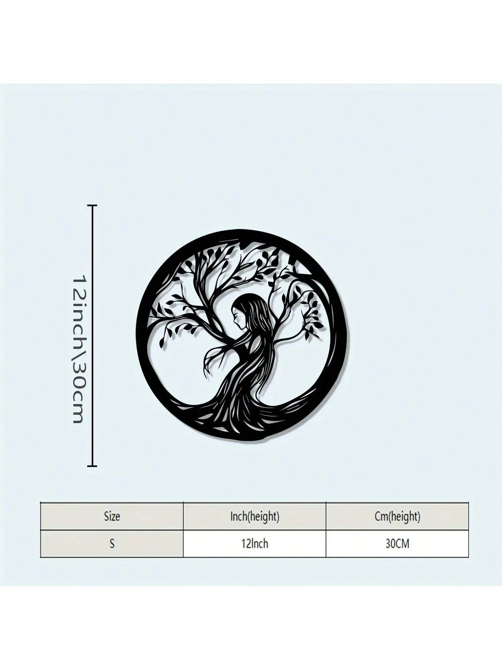 Modern Tree Landscape Metal Wall Art Set