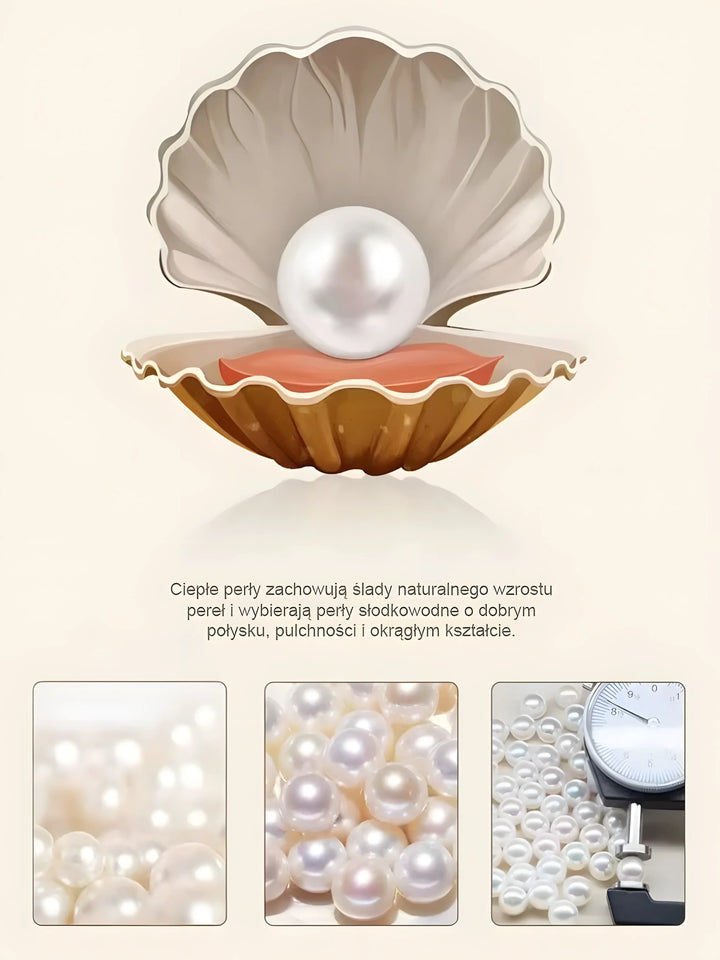 White pearl in oyster shell, freshwater pearl jewelry, round lustrous pearl, minimalist design