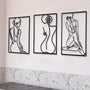 Abstract Figure Metal Wall Art Set