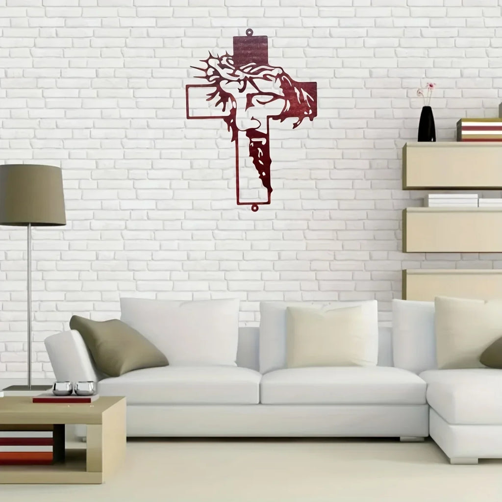 Rustic Jesus Cross Wall Art