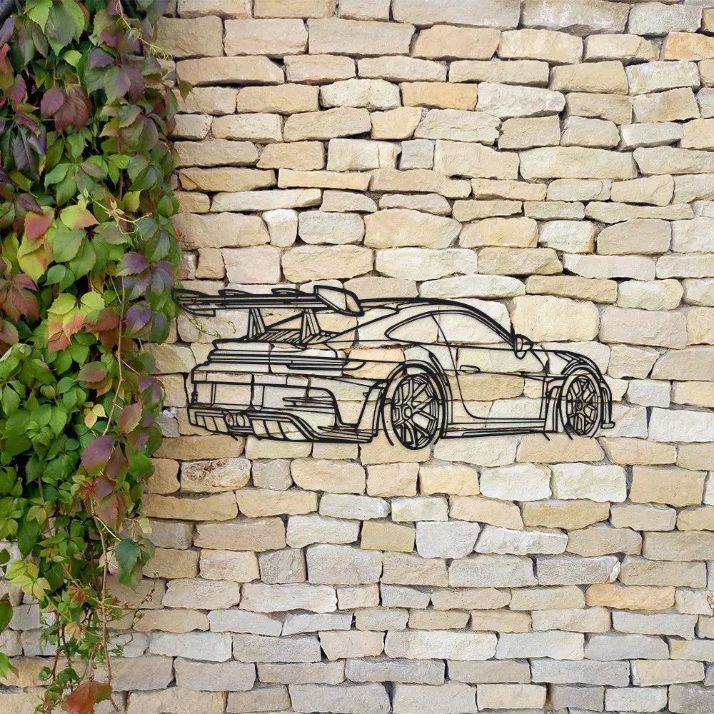 Minimalist Sports Car Metal Wall Art