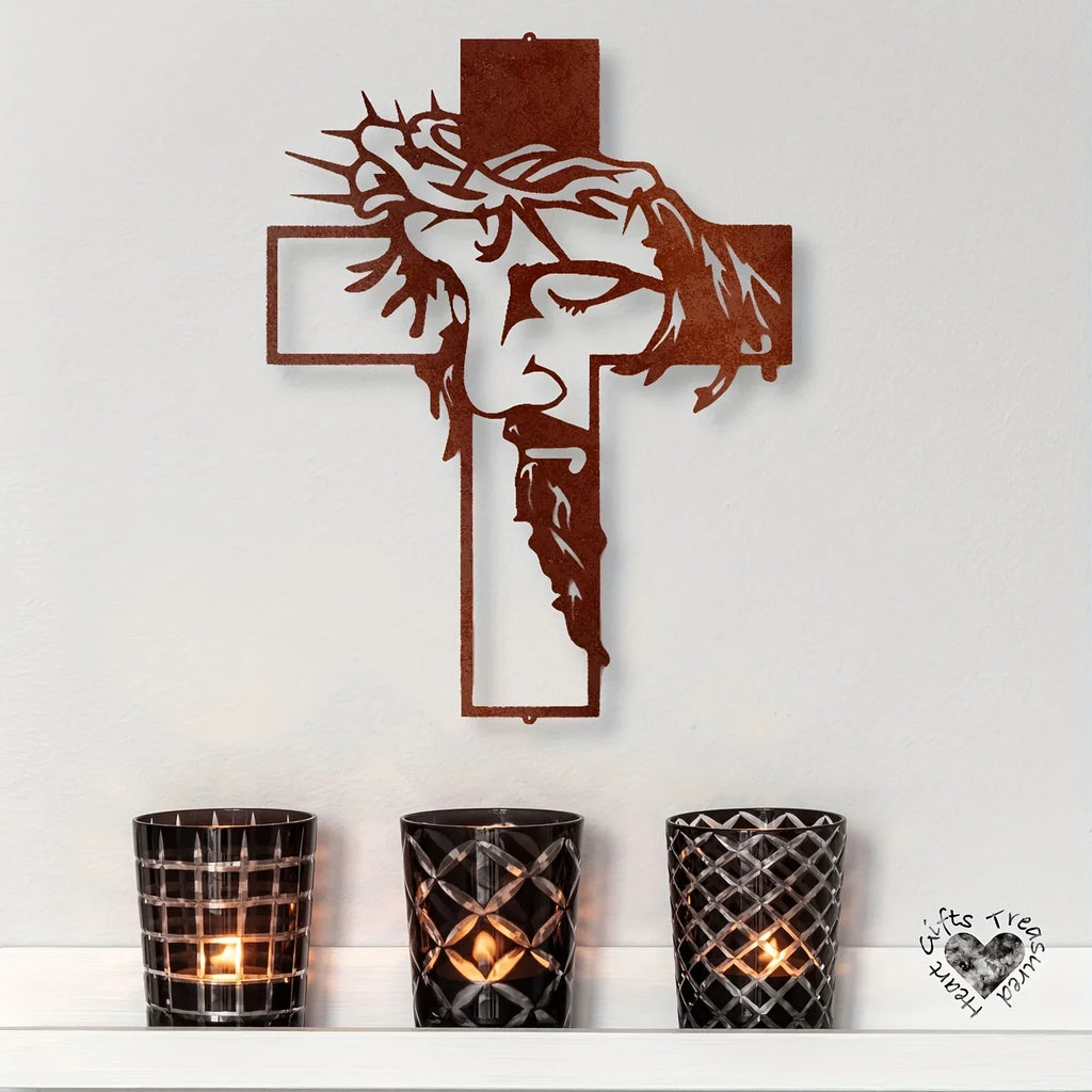 Rustic Jesus Cross Wall Art